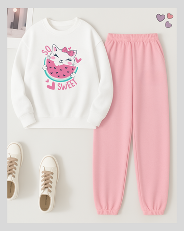 2 Pcs So Sweet Winter TrackSuit (Code 3623)