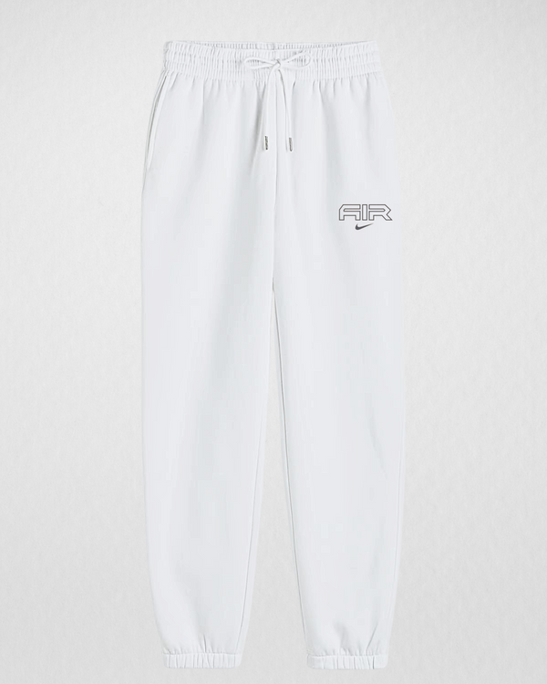 White Printed (Air) Sweatpants Warm & Comfortable Fleece (Code 3538)