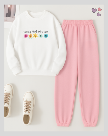 2 Pcs Bloom Winter TrackSuit (Code 3653)