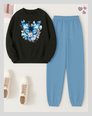 2 Pcs Butterfly Winter TrackSuit (Code 3621)