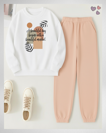 2 Pcs Beautiful Mindset Winter TrackSuit (Code 3962)