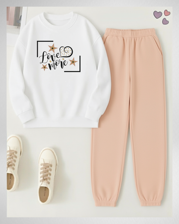 2 Pcs Love More Winter TrackSuit (Code 3965)