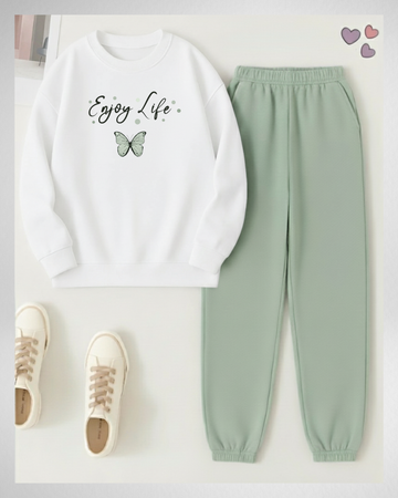 2 Pcs Enjoy Life Winter TrackSuit (Code 3957)
