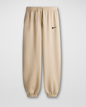 Cream Printed Jogger Trousers– Comfortable (4016)