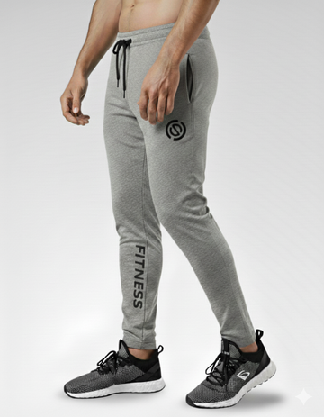 Men’s Grey Fitness Trouser – Cotton Terry Fabric (Code 3816)