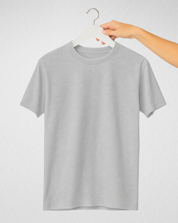 Grey Women’s Basic Tee – Jersey Fabric, Classic Fit, Everyday Comfort (3660)