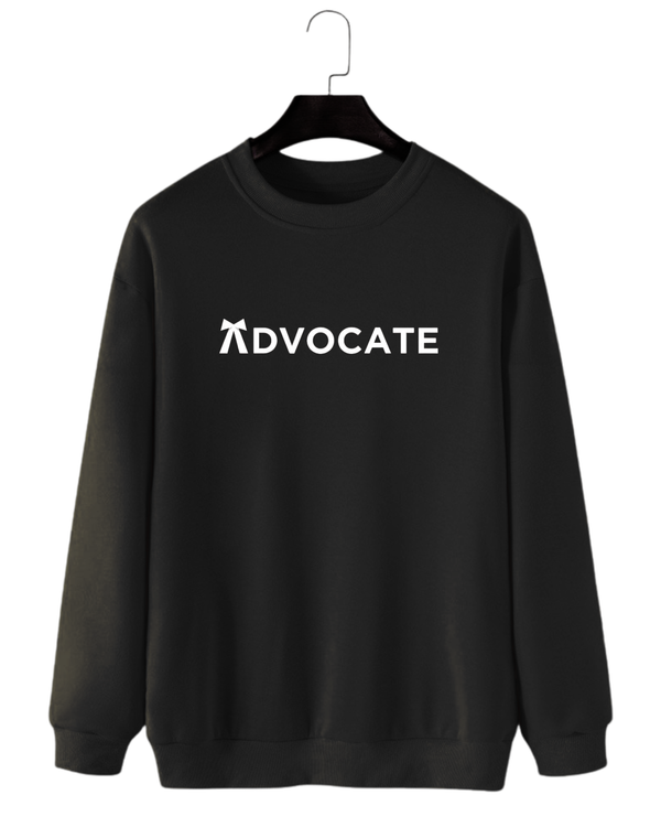 Black Women's Printed Sweatshirt – Warm and Stylish Fleece (Code 4378)