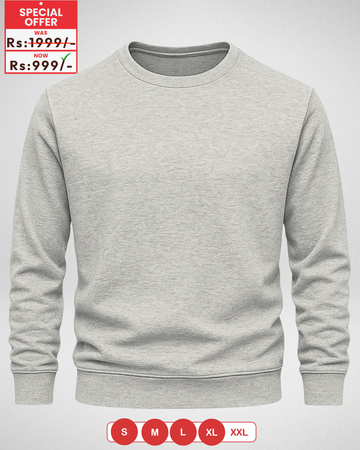 Grey Basic Sweatshirt (Code 4085)