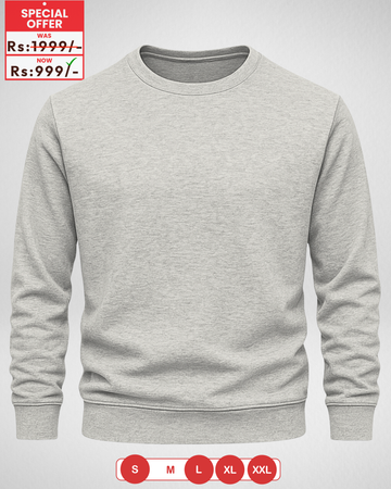 Grey Basic Sweatshirt (Code 4086)