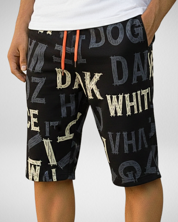 Men’s Drawstring Printed Shorts – Soft & Comfortable (Code 3281)