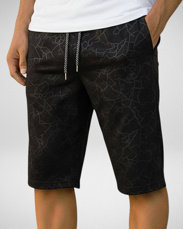Men’s Silver Patch Printed Shorts – Soft & Comfortable (Code 3280)
