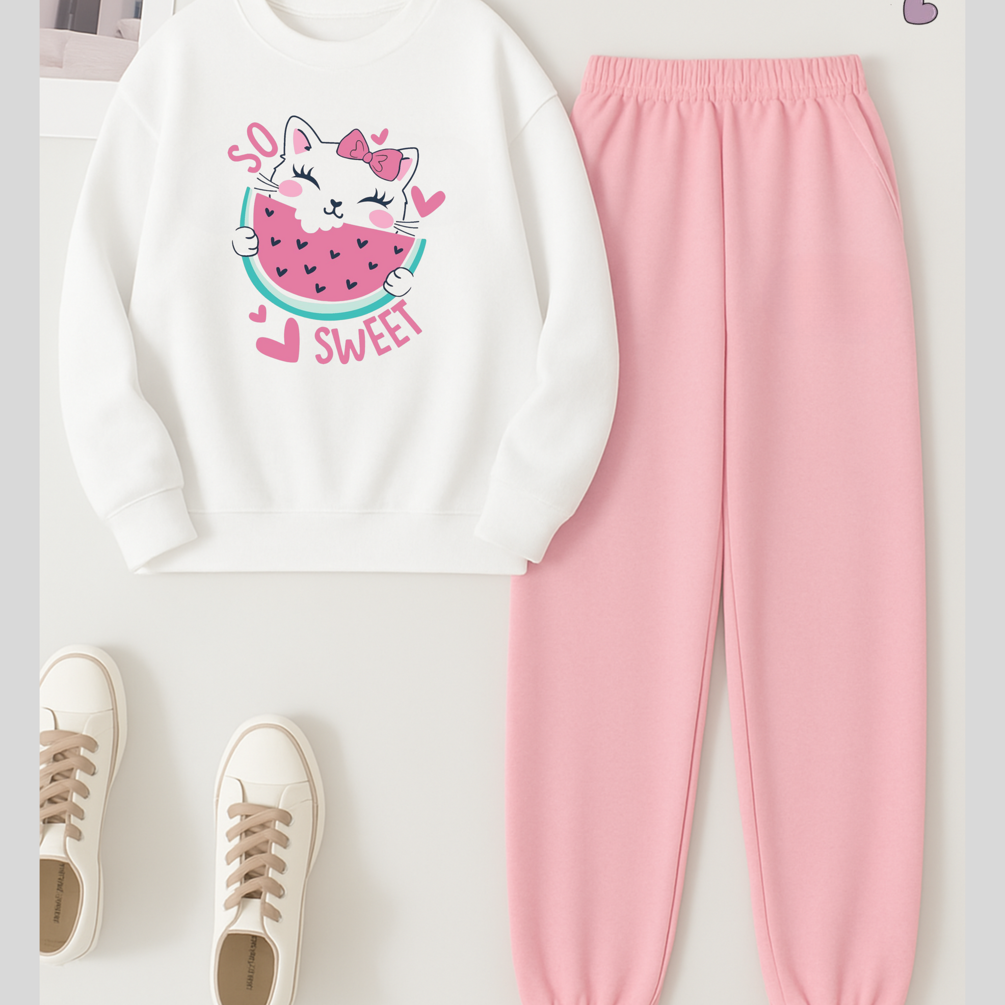 2 Pcs So Sweet Winter TrackSuit (Code 3623)