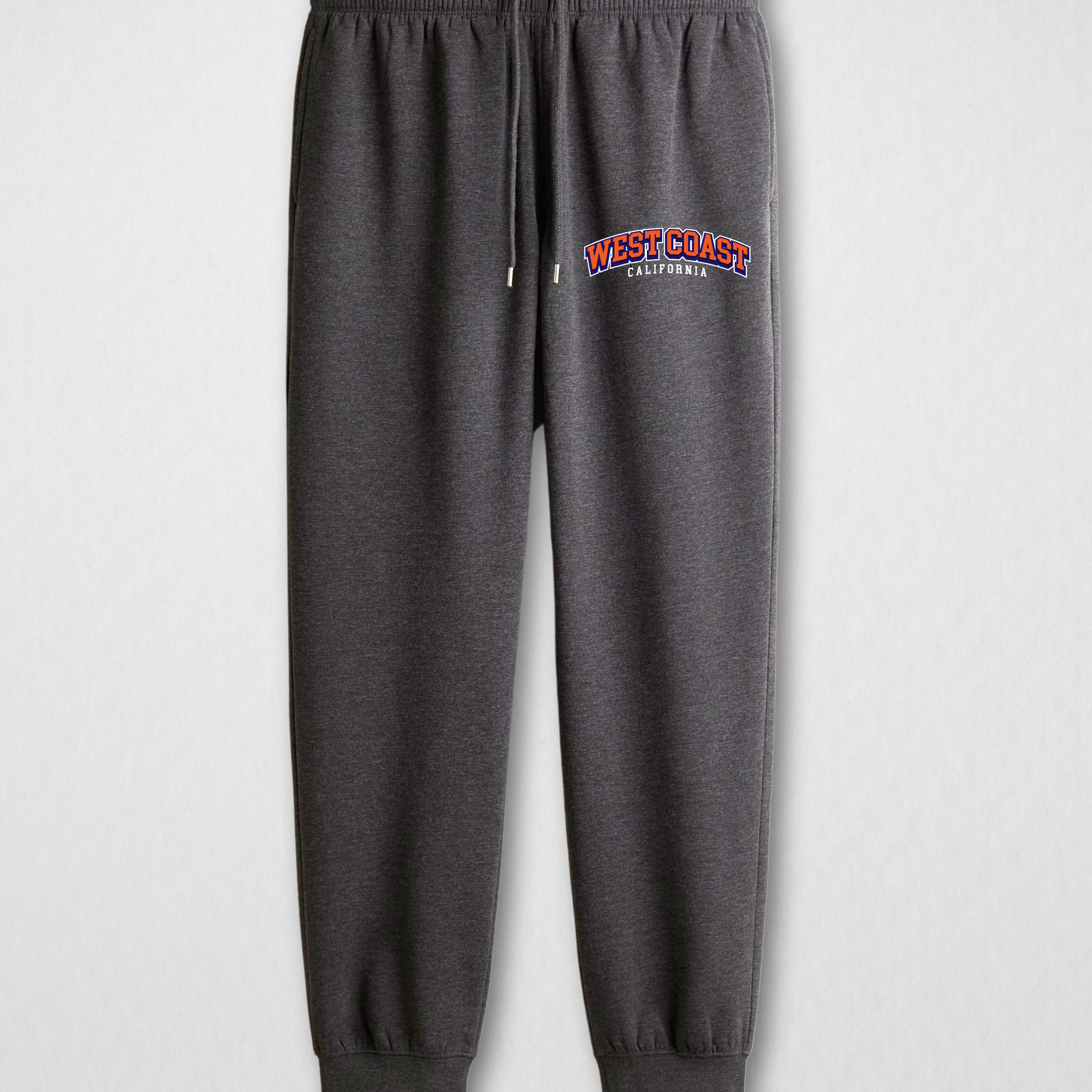 Charcoal Printed Jogger Trousers– Warm & Comfortable Fleece (3086)