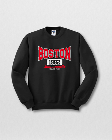 Black Women's Printed Sweatshirt – Warm and Stylish Fleece (3080)