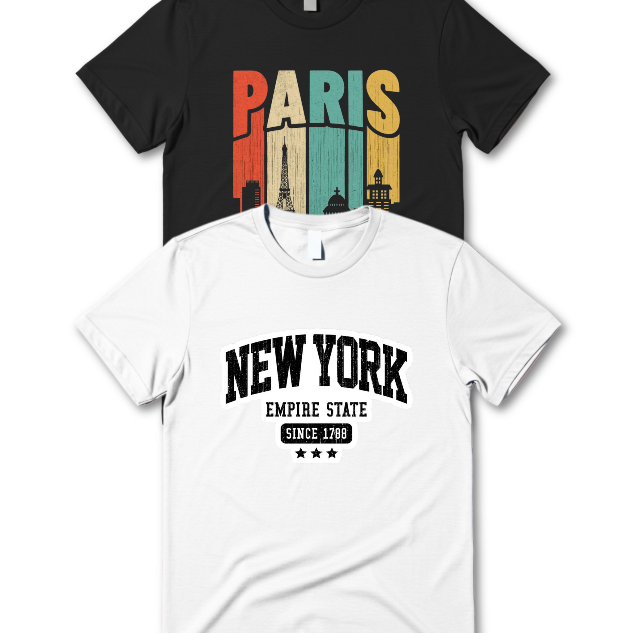 Premium Pack Of 2 Printed T-Shirt/Tee for Men – Cotton Jersey Fabric (3147)