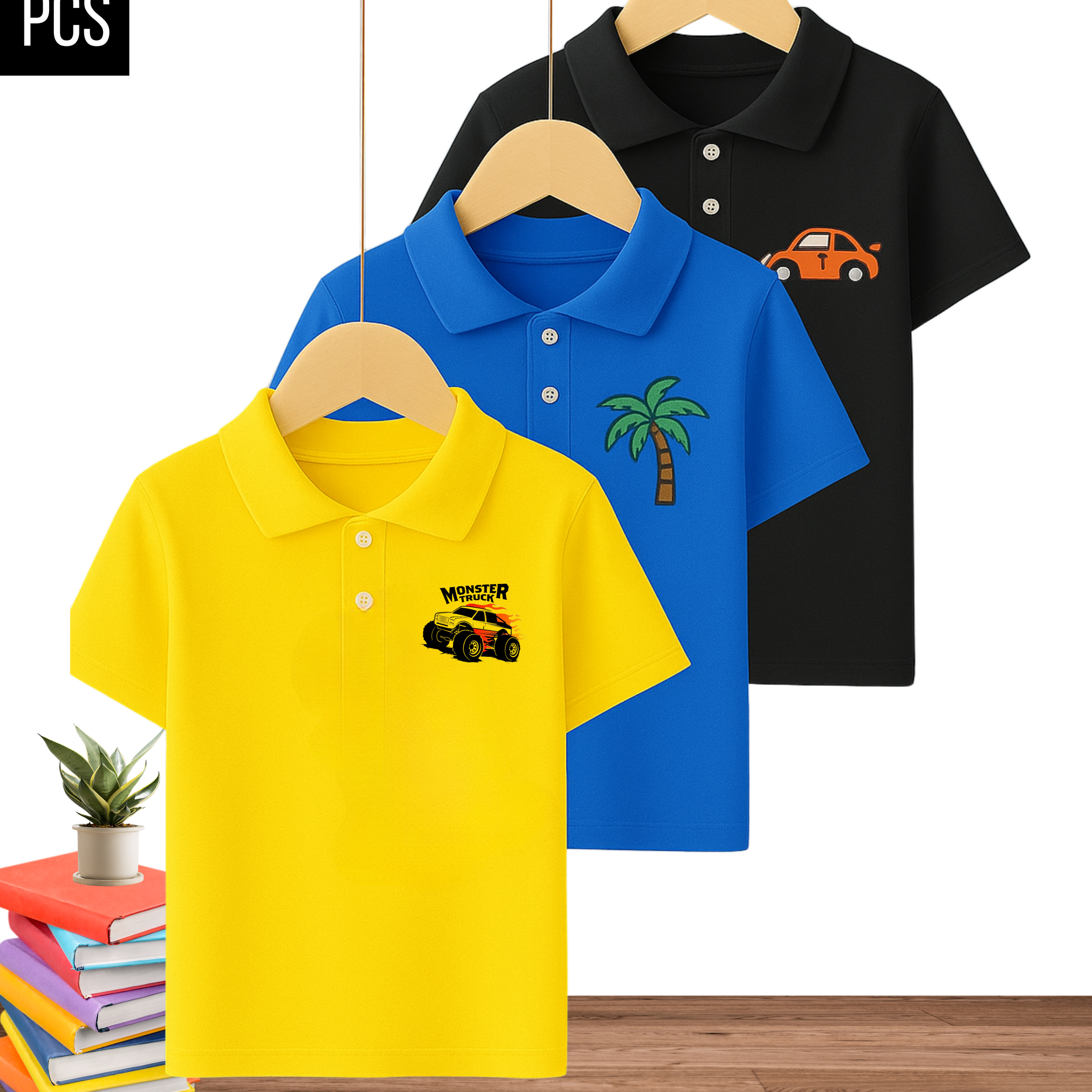 Classic Printed Polo Combo– Pack of 3  (3384)