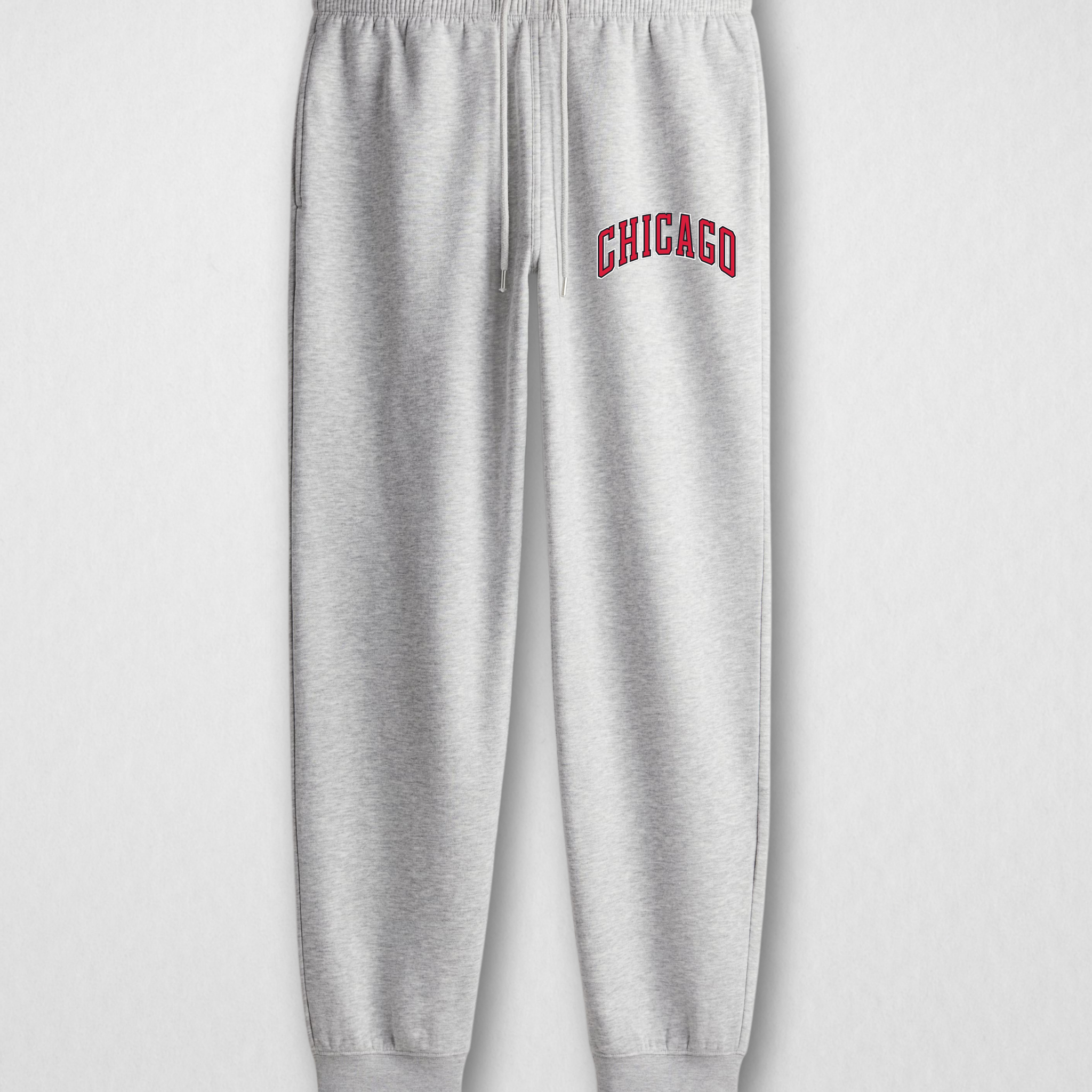 Grey Printed Jogger Trousers– Warm & Comfortable Fleece (3087)