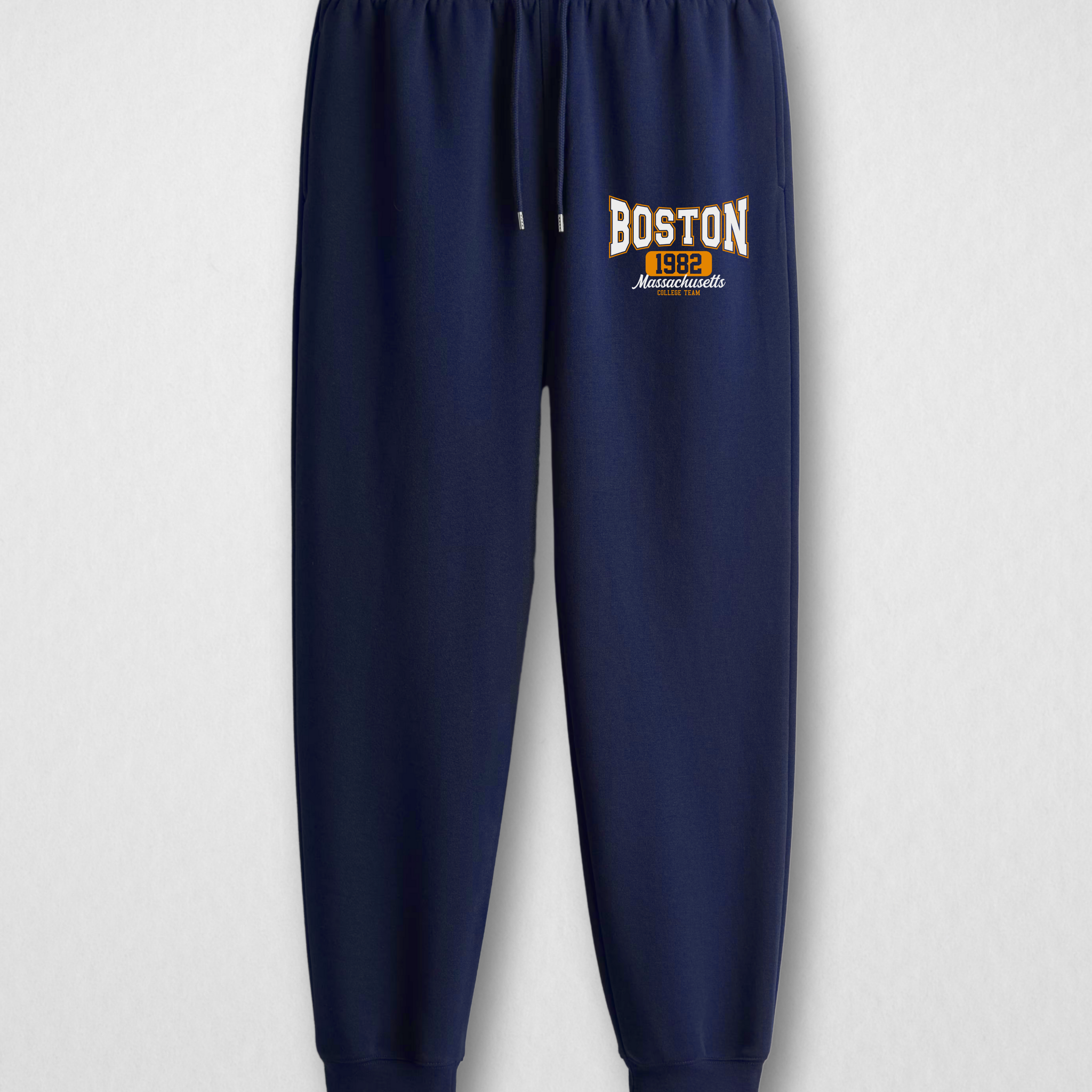 Navy Printed Jogger Trousers– Comfortable  (3085)