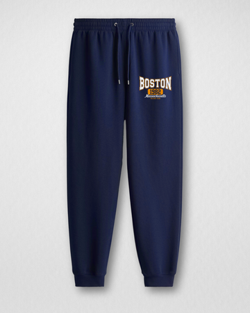 Navy Printed Jogger Trousers– Comfortable  (3085)