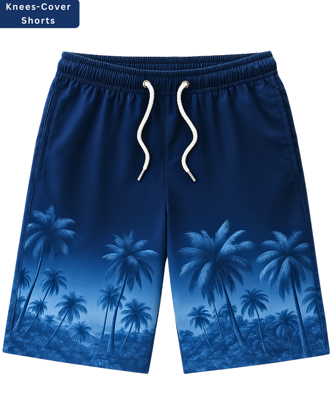 Men’s Blue Beach Digital Printed Shorts – Soft & Comfortable (3317)
