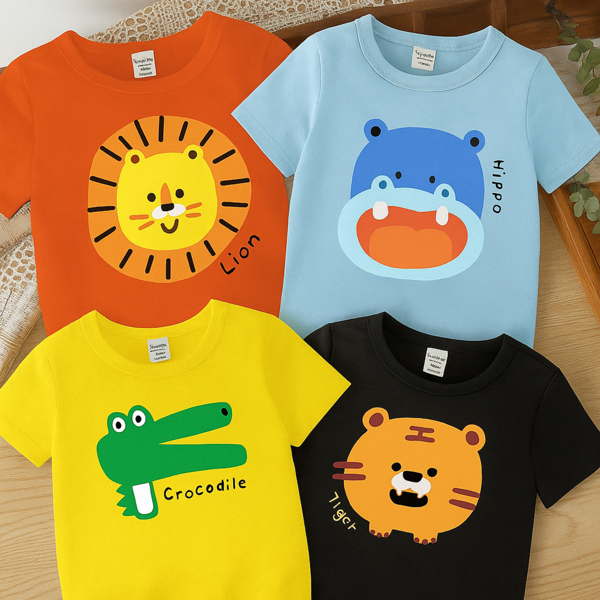 Pack of 4 Stylish Boys Printed Tee  (3390)