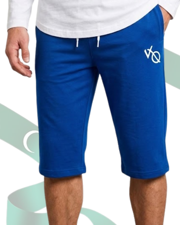 Men’s Knee Length Royal Blue Vo Shorts(Code 5542)
