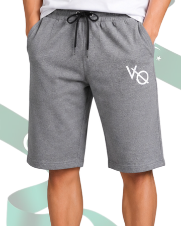 Men’s Knee Length Heather Grey Vo Shorts(Code 5544)