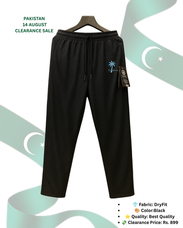 Black california Dryfit Trouser with Pocket (Code 5582)