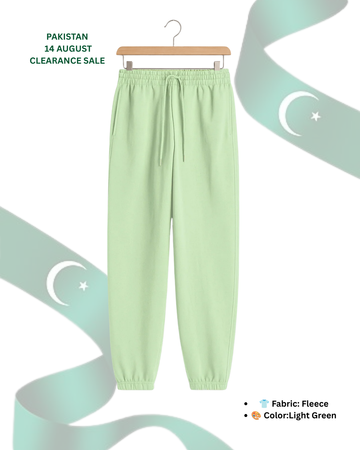 Winter Light Green Ripped Ankle Trousers (Code 5595)