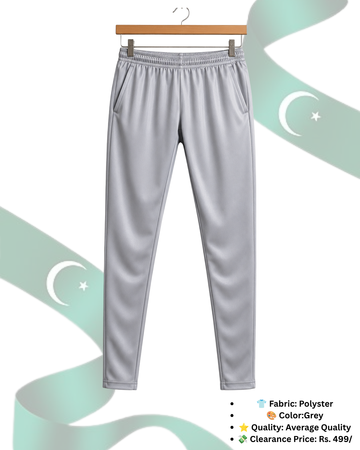 Grey Polyster Trouser with Pocket (Code 5580)