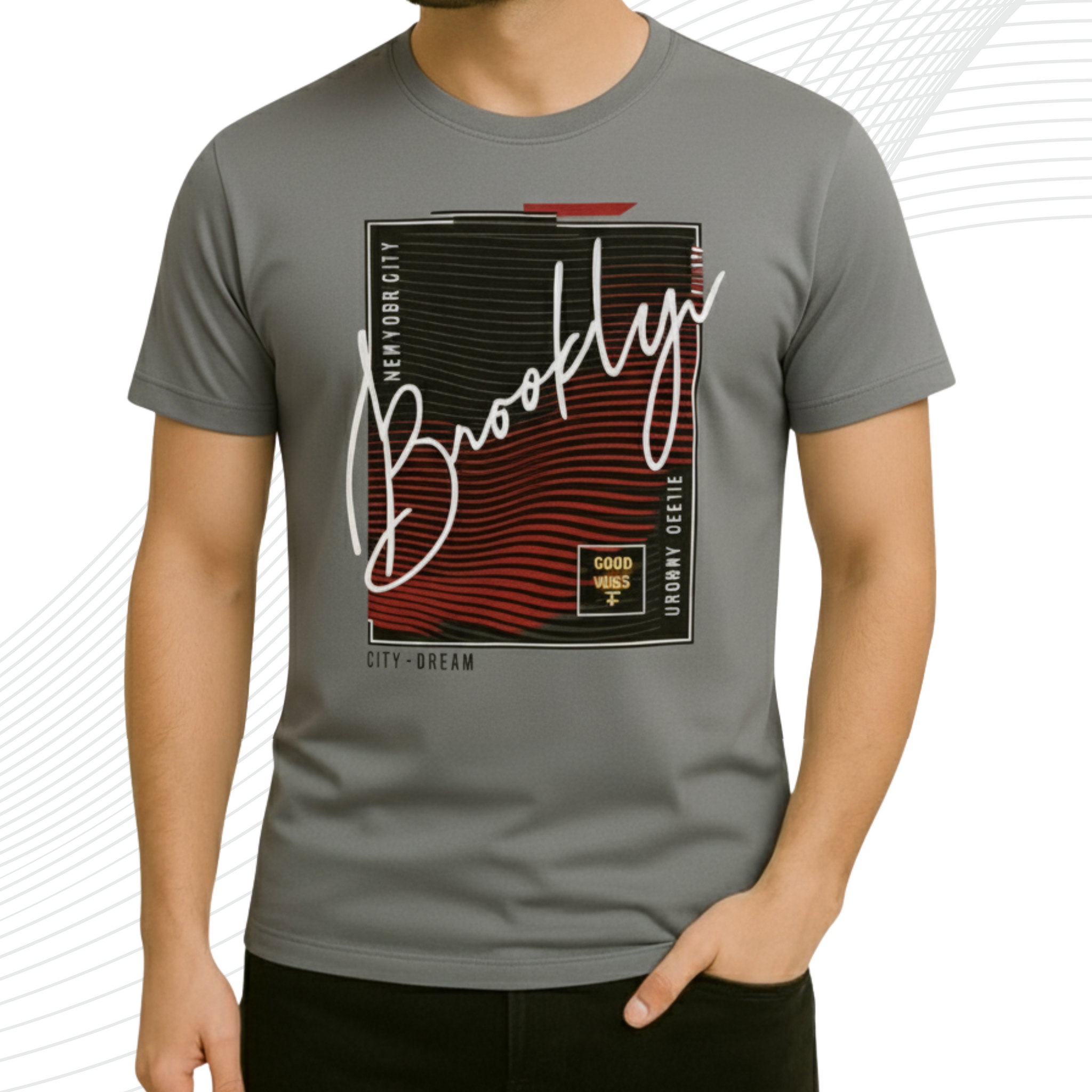 Premium CityDream Printed T-Shirt/Tee for Men – Cotton Jersey Fabric (Code 3266)