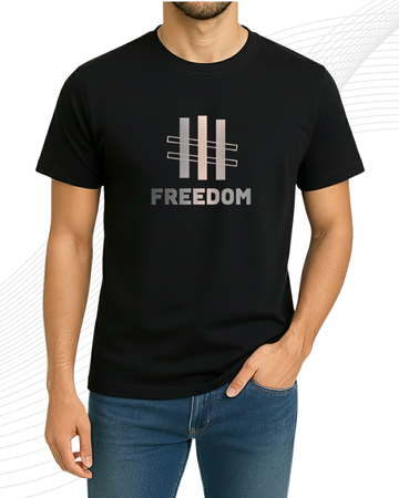 Black Hash T-Shirt/Tee for Men – Cotton Jersey Fabric (Code 5144)