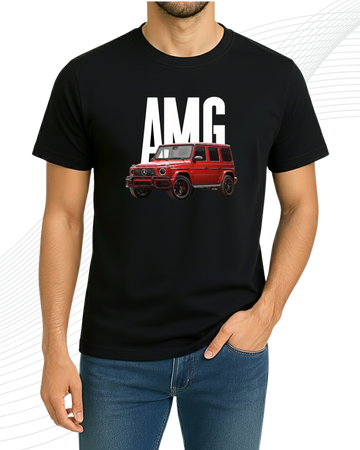 Black AMG T-Shirt/Tee for Men – Cotton Jersey Fabric (Code 5149)