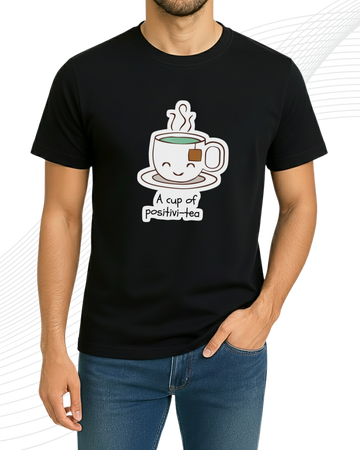Black CUP T-Shirt/Tee for Men – Cotton Jersey Fabric (Code 5148)