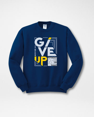Navy Men's Printed Sweatshirt – Warm and Stylish Fleece (3052)