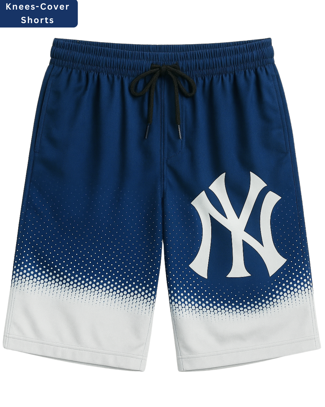 Men’s Blue NY Digital Printed Shorts – Soft & Comfortable (3319)