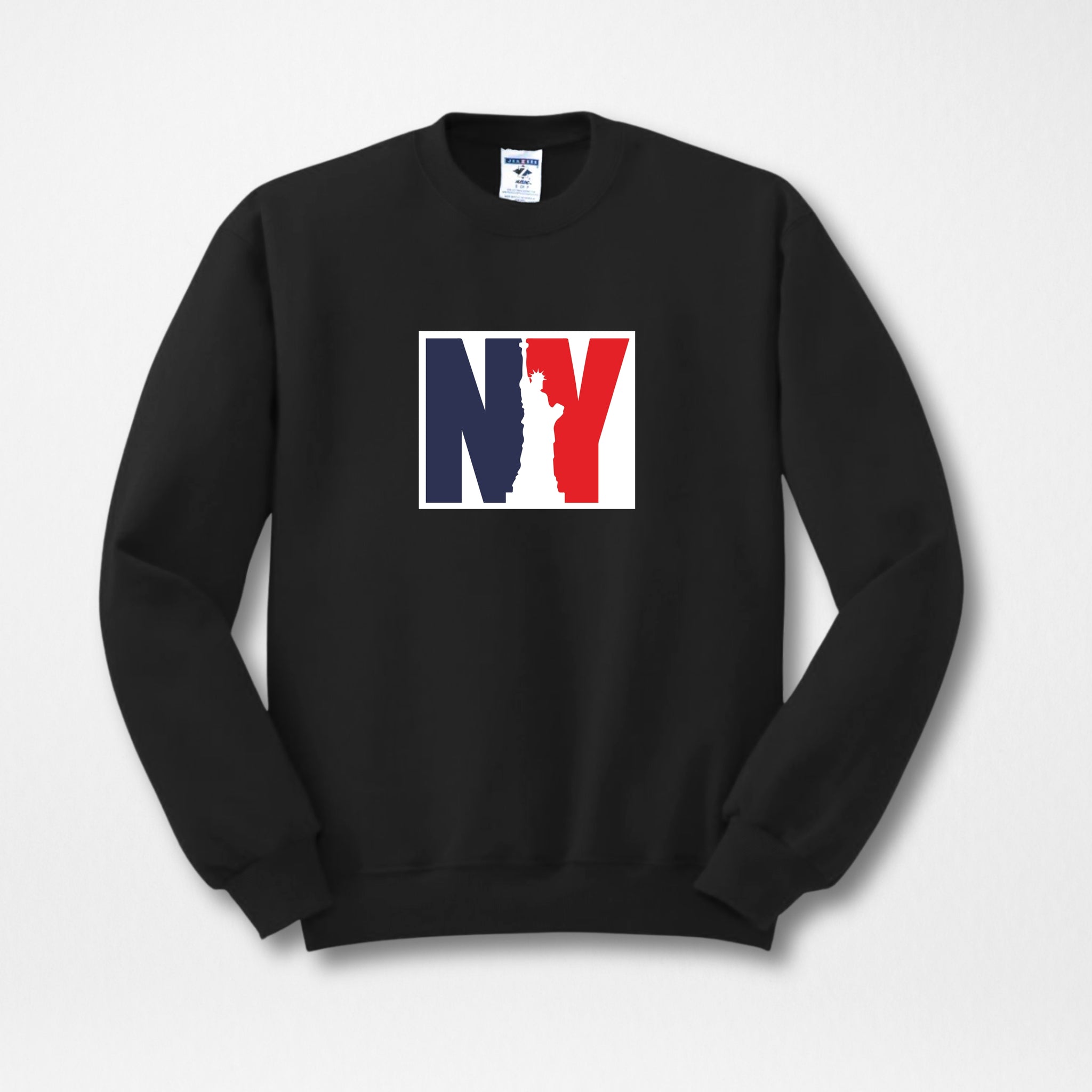 Black Men's Printed Sweatshirt – Warm and Stylish Fleece (3054)