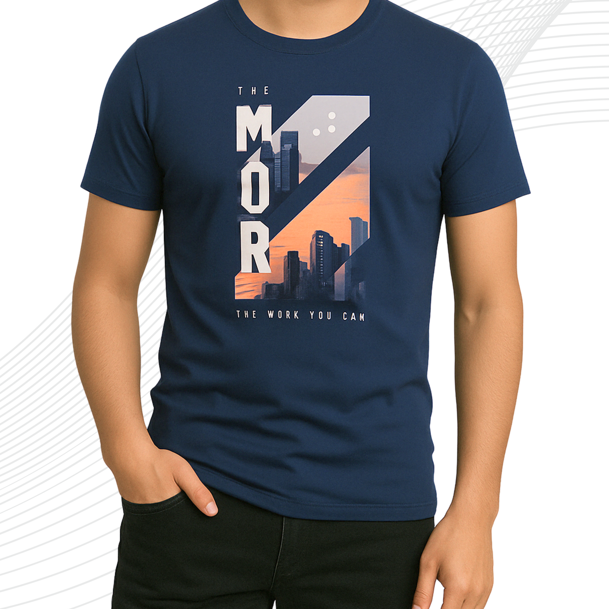 Premium Mor Printed T-Shirt/Tee for Men – Cotton Jersey Fabric (3271)