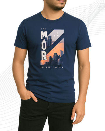 Premium Mor Printed T-Shirt/Tee for Men – Cotton Jersey Fabric (3271)