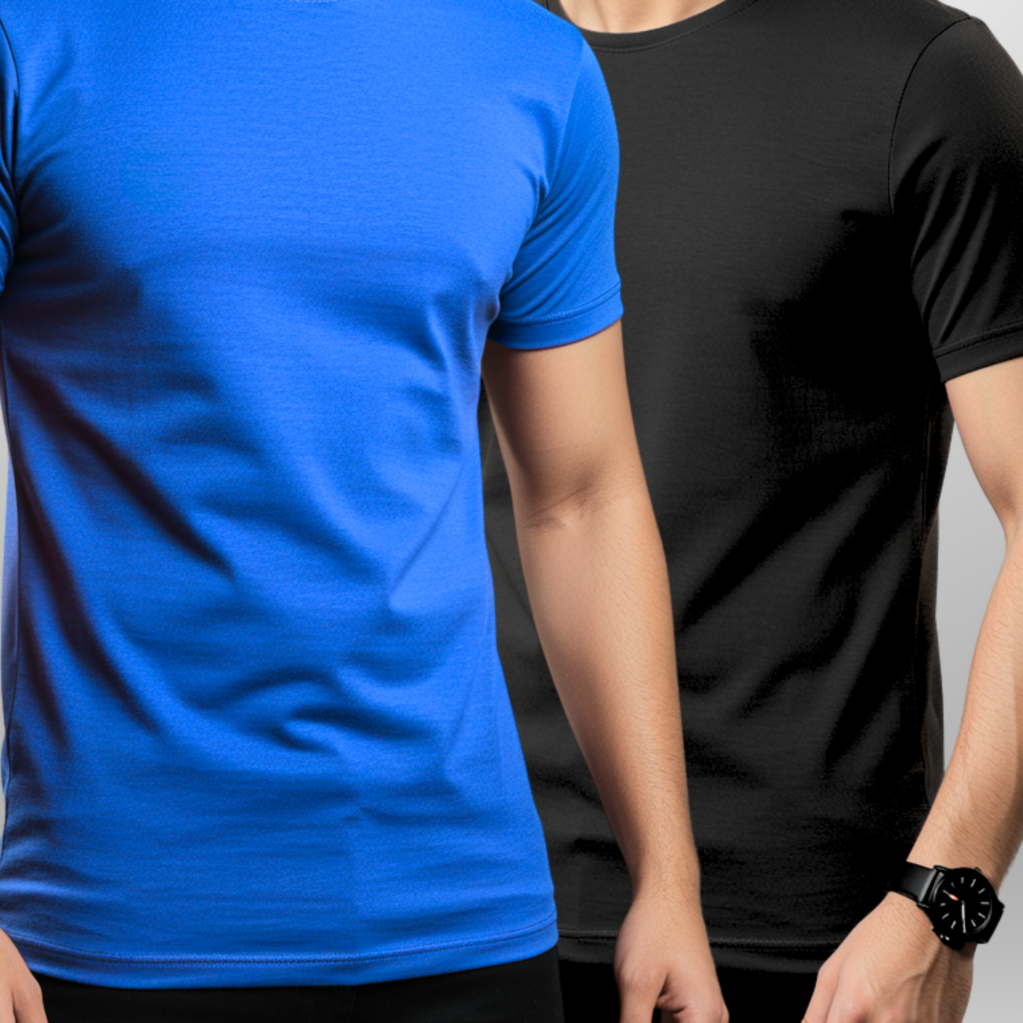 Premium Pack Of 2 Plain T-Shirt/Tee for Men – Cotton Jersey Fabric (3155)