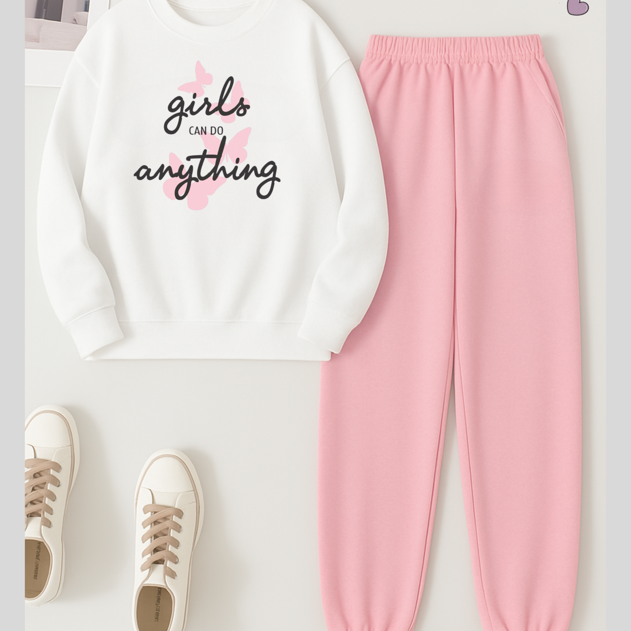 2 Pcs Girls Anything Winter TrackSuit (Code 3640)