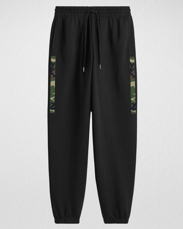 Black Everday Comfort Printed Trouser For Men (3679)