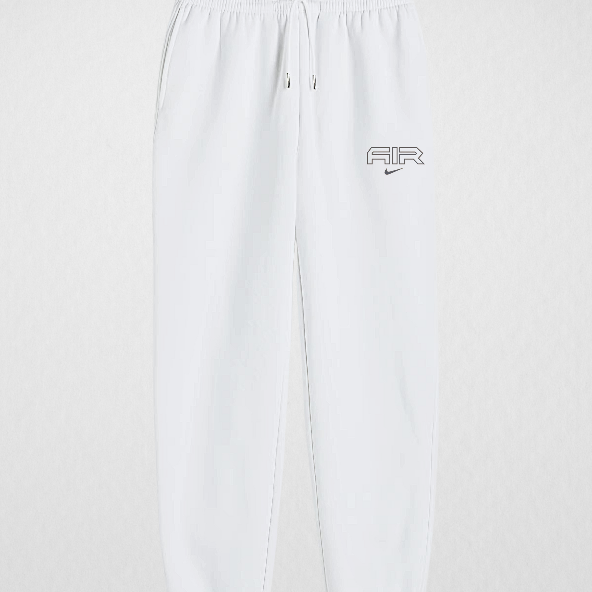 White Printed (Air) Sweatpants Warm & Comfortable Fleece (3538)