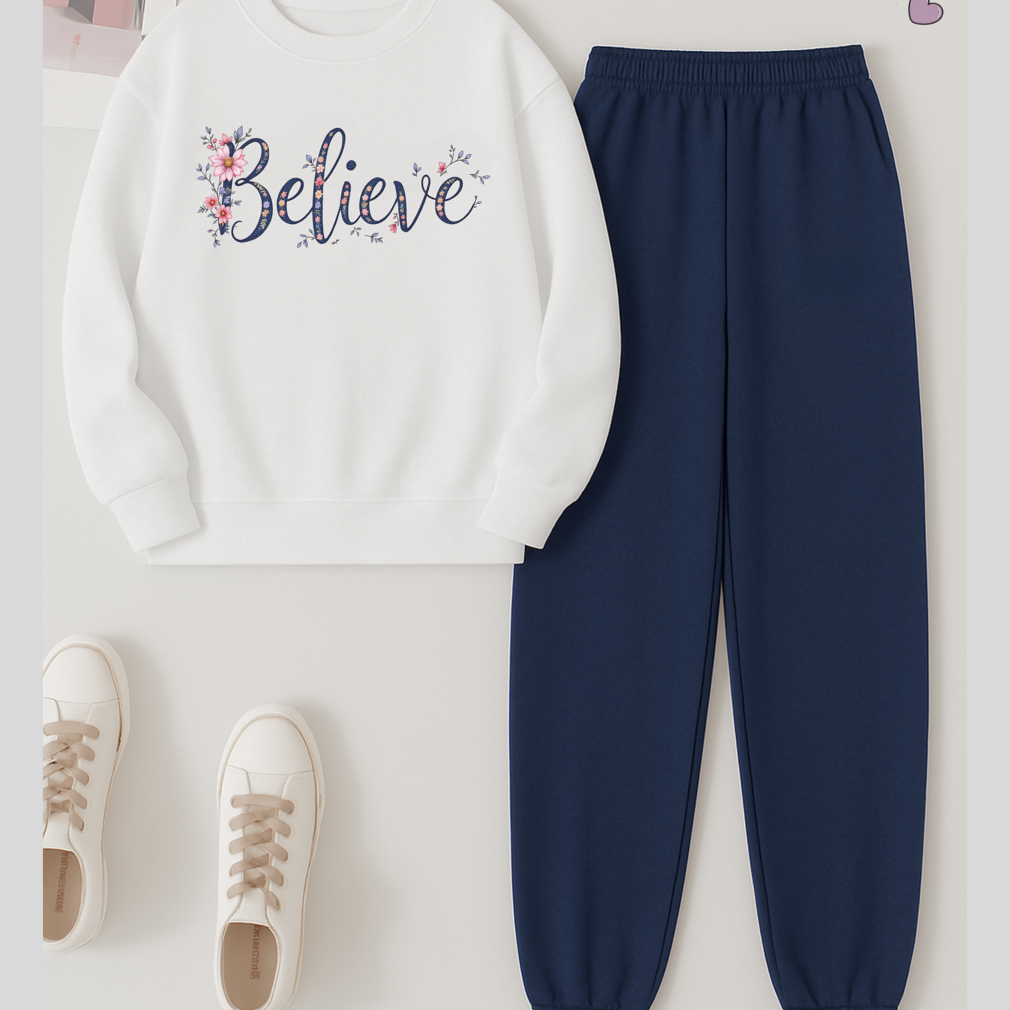 2 Pcs Believe Winter TrackSuit (Code 3650)