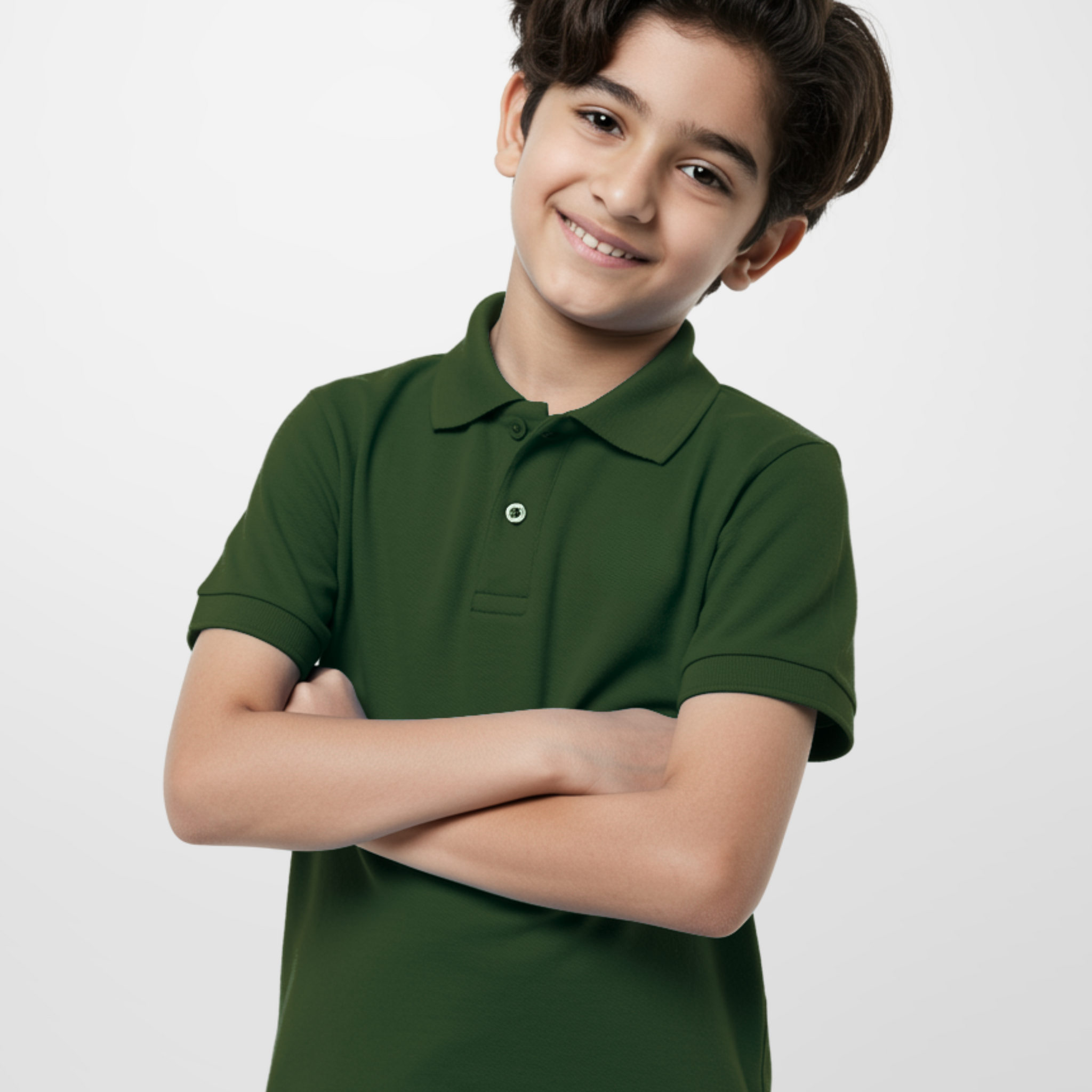 Olive Boys Polo T-Shirt (3233)