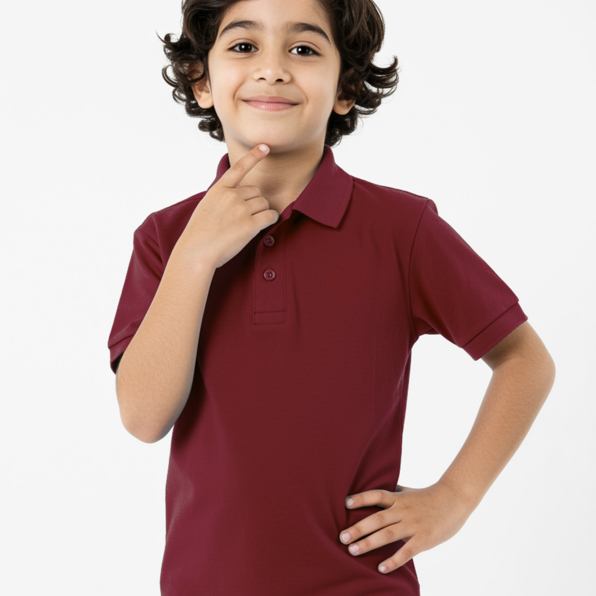 Maroon Boys Polo T-Shirt (3232)