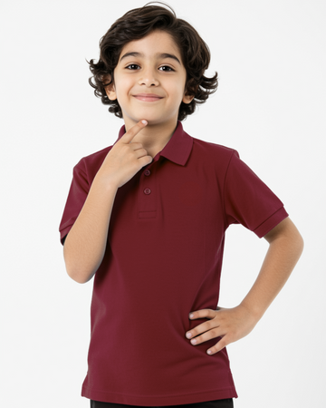 Maroon Boys Polo T-Shirt (3232)