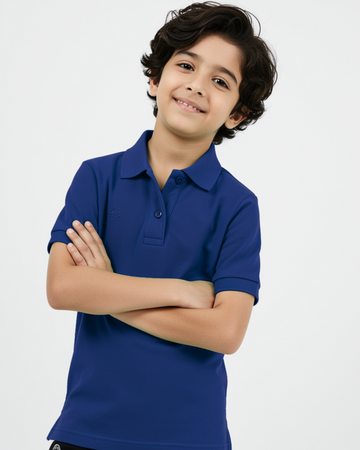 Navy Blue Boys Polo T-Shirt (Code 3230)