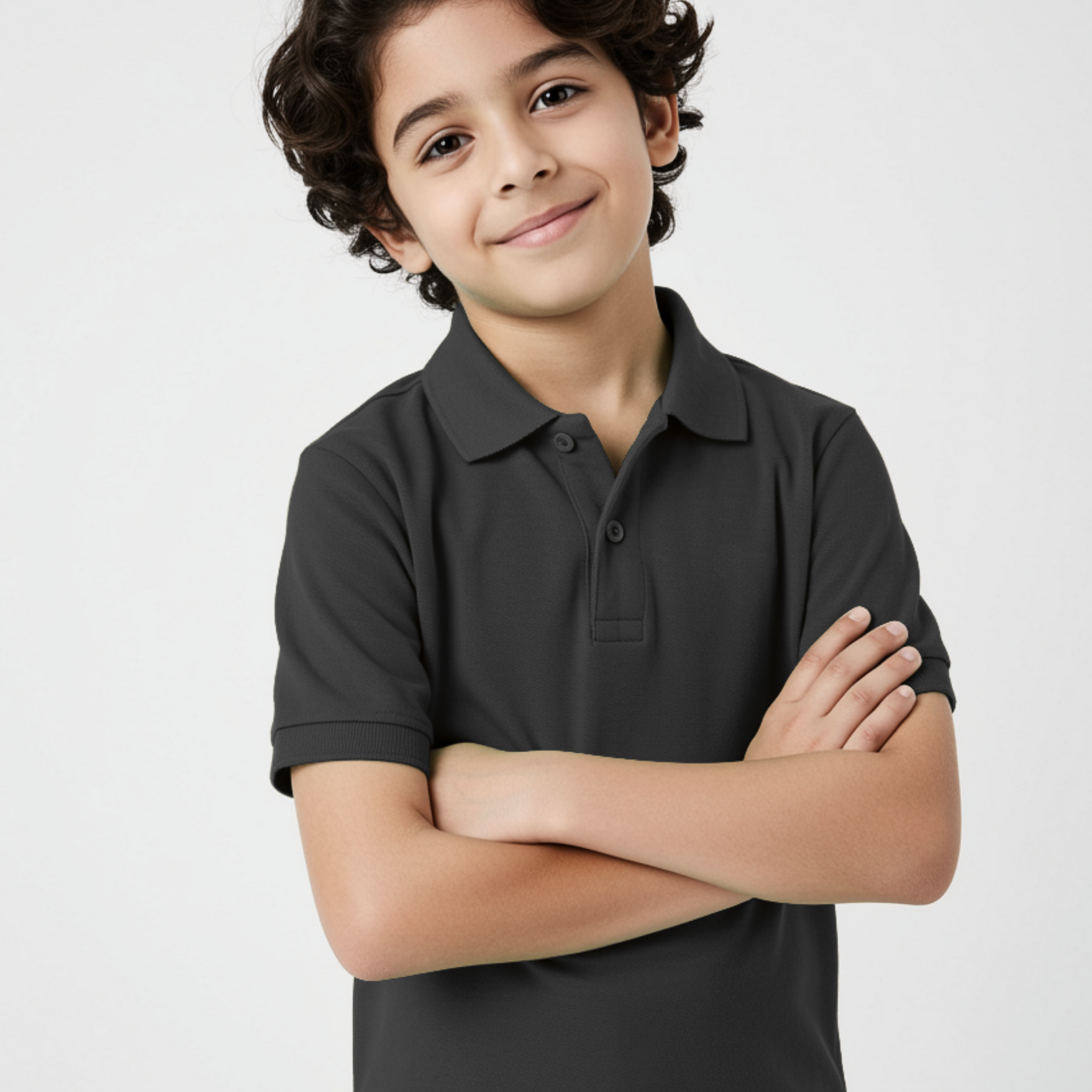 Black Boys Polo T-Shirt (3229)