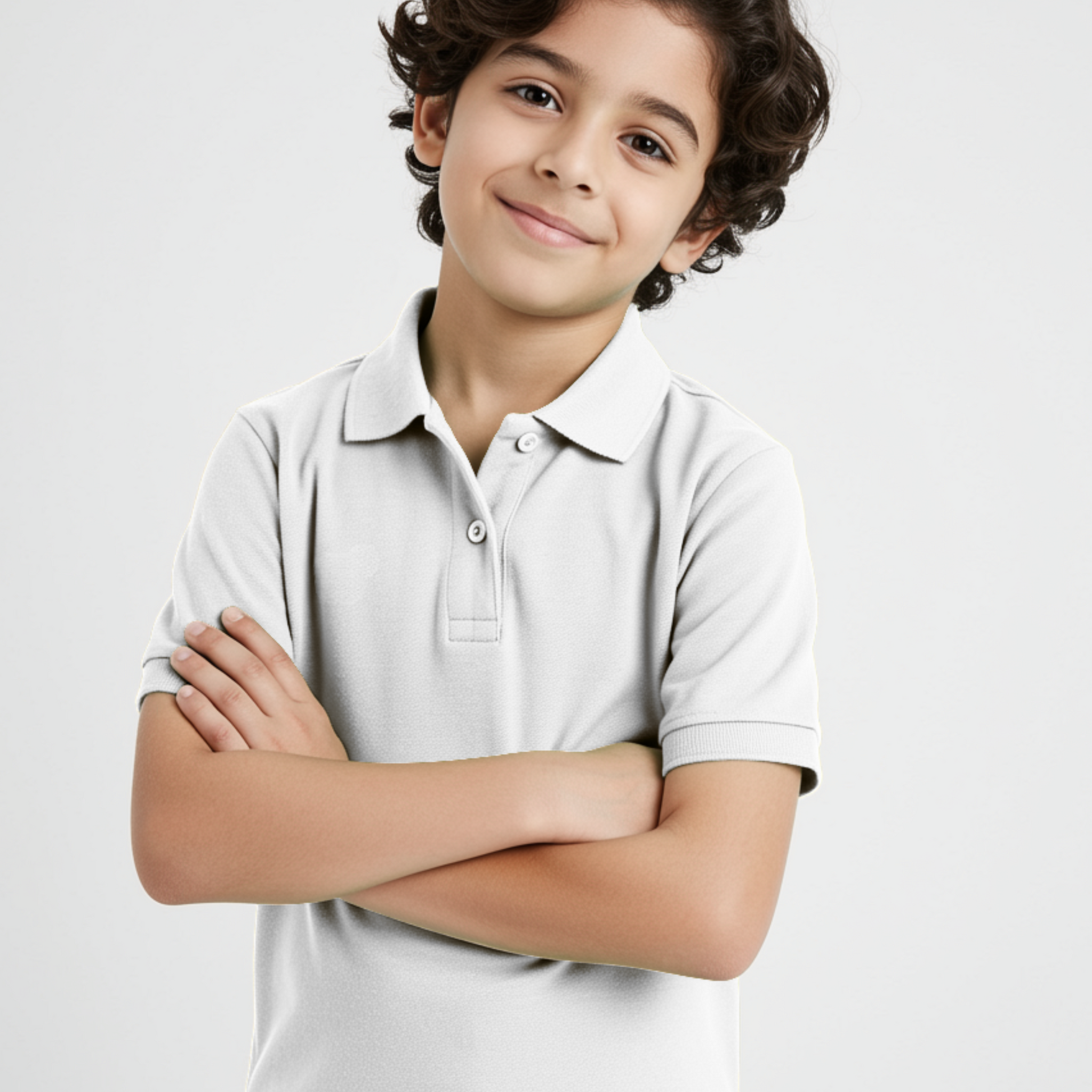White Boys Polo T-Shirt (3231)